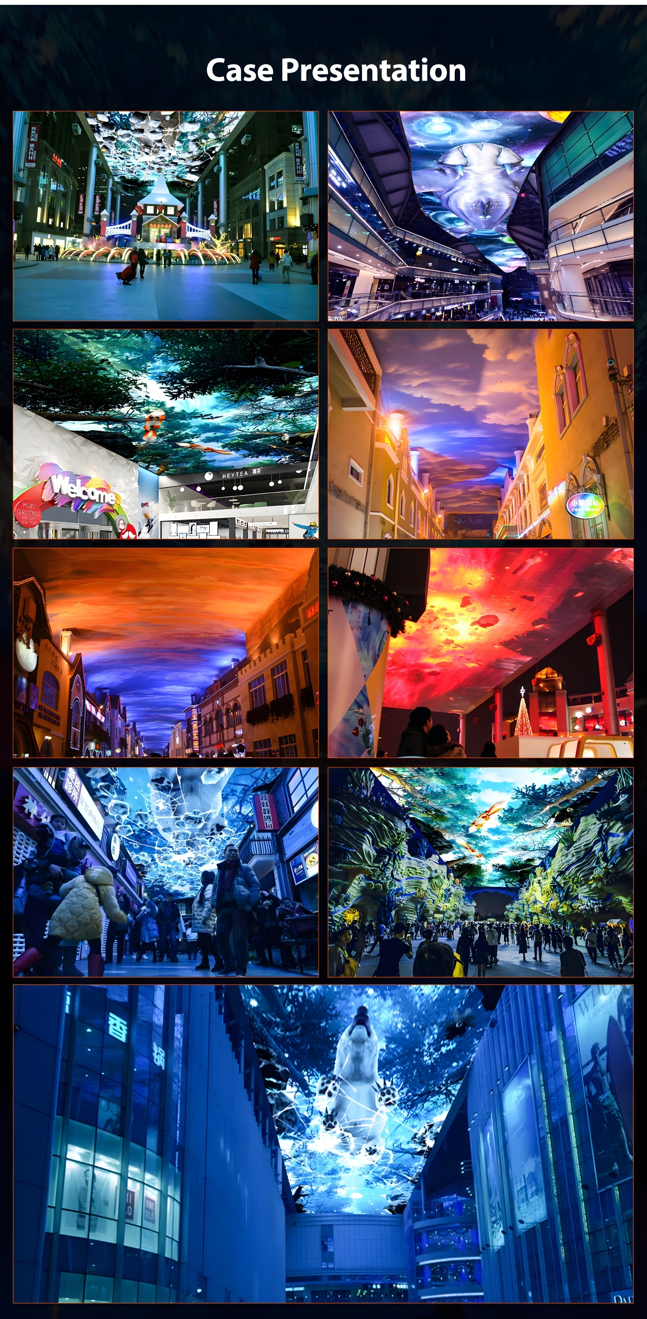Sky Screen Projection VR Immersive Projector АР интерактивный цифровой ...
