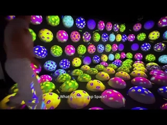 Парк развлечений Внутри помещений Красочная игра со скачущим мячом Интерактивная проекция прыгающего мяча