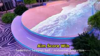 Оборудование для украшения ресторана, иммерсивная проекция, проекция на стену, пол для ресторана, отеля, деко