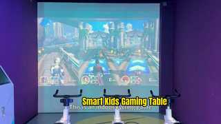 Это игра на велосипеде в помещении, специально разработанная для подростков. Имеет два режима: викторина и гонка.