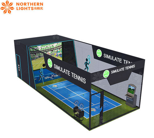 Последние новости компании о Игру Indoor Ar Tennis Simulator Игра Ar Sports Соматосенсорная фитнес-игра Теннис
