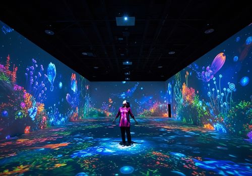 Последние новости компании о Руководство по установке системы иммерсивной проекции: предложения по размещению пространства для интерактивных стенных и напольных проекторов