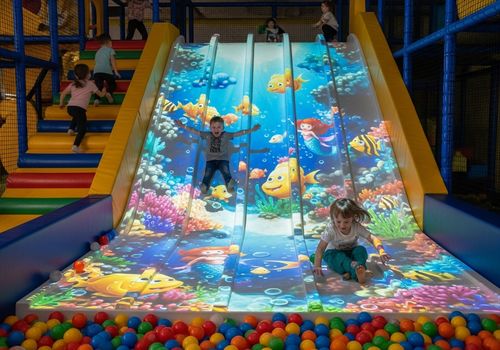 Последние новости компании о Как интерактивная проекция расширяет возможности слайдов, разбивает стены и песочницы: создание волшебных впечатлений на игровых площадках