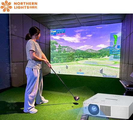 Хорошая цена Система 3D Indoor Profitable Golf Simulator Профессиональный тренировочный симулятор для гольфа онлайн