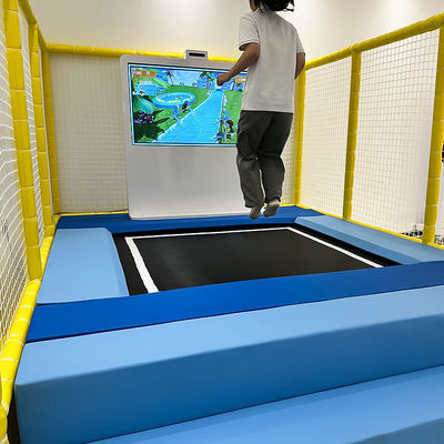 Хорошая цена Interactive Indoor Metal HD Screen Trampoline Park for Kids School-Accommodating Kinect Sensor Jumping Ar Shopping Malls онлайн