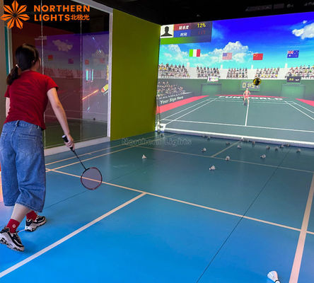 Хорошая цена AR Спорт Фитнес Игры Устройства для движения Внутренний парк развлечений Продукт Симулированный бадминтон онлайн
