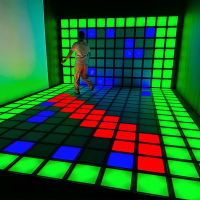 Хорошая цена Проводные интерактивные RGB активировать игру светодиодный танцпол для детских игр онлайн