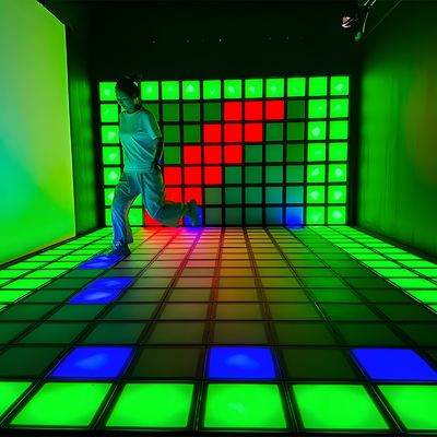 Хорошая цена Фабрика 30x30 см проводной интерактивный RGB активировать игру светодиодный танцевальный двор онлайн