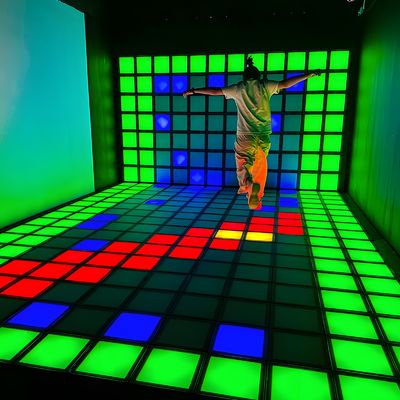 Хорошая цена Активная игра танцевальный пол Светодиодный светочувствительный пол Для тематического парка игровой зал онлайн