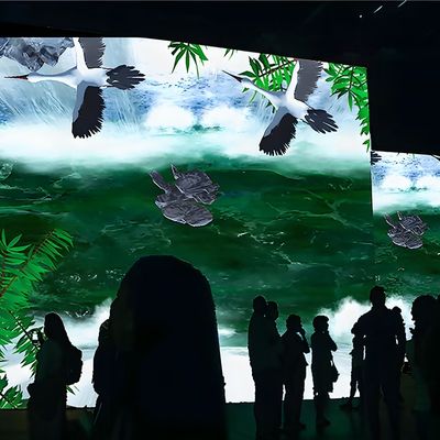 Хорошая цена Северное сияние Новейшая реклама Интерактивная стена 3D голограммная проекция онлайн