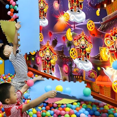Хорошая цена Детская 3D Indoor All-In-One Интерактивная Игра Бросать Стену Проекция Бросать Мяч онлайн