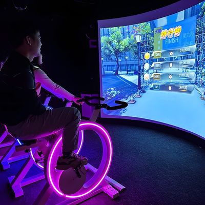 Хорошая цена Здоровая спортивная игра Ar Интерактивная динамическая велосипедная гонка Проекционная игра онлайн
