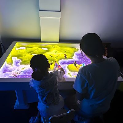 Хорошая цена 3400 Люмен Пясочный настольный проектор Детские проекционные картографические игры онлайн