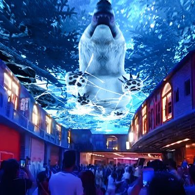 Хорошая цена 10000 лумен 3D интерактивная проекция Sky Screen Иммерсивный ужин онлайн