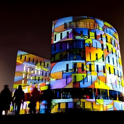 Хорошая цена Производитель креативных 3D проекций Анимация Картировка больших стенных проекций онлайн