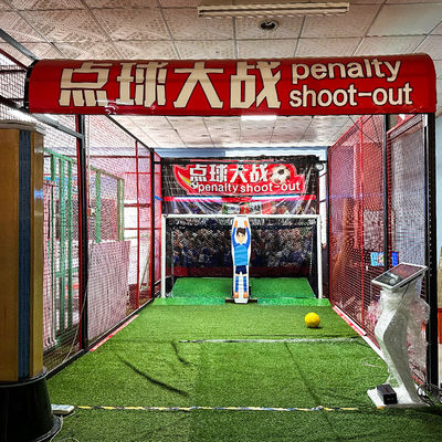 Хорошая цена Indoor Penalty Shootout Sports Games Intelligent Robot Goalkeeper онлайн