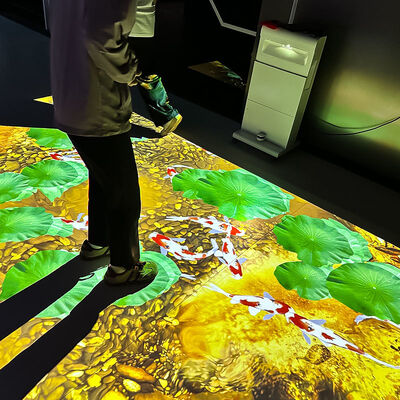 Хорошая цена Mobile All-in-one Interactive Floor Projector with 4000 Lumens Brightness 1280*800 Resolution and 80+ Games онлайн