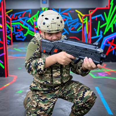 качество Коммерческая система лазерных тегов для всех возрастов - Беспроводной боевой набор в помещении / на открытом воздухе с пистолетом, жилетом и интеллектуальным сенсором завод