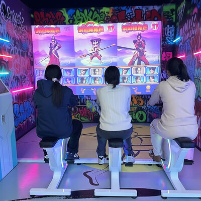 Хорошая цена Иммерсивная интерактивная велосипедная система Умный фитнес-интерактивный проекционный велосипед для спортзалов, детских зон и торговых центров онлайн