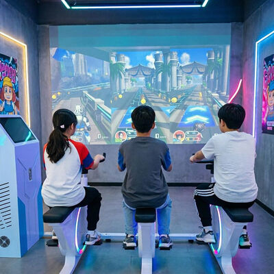 Качество Умный проекционный велотренажер, разработанный для фитнес-центров, семейных развлекательных центров и общественных мест завод