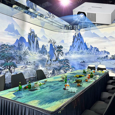 Хорошая цена 5200 лумен 1920*1200 Разрешение 20 каналов Система иммерсивной проекции Голограммный проектор для банкетных залов онлайн